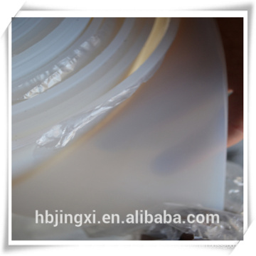 La fábrica de China suministra la hoja de goma de silicona transparente fina